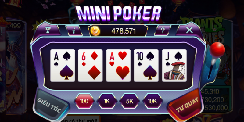 Mini Poker 789Club - Chinh Phục Hũ Lên Đến 100 Triệu